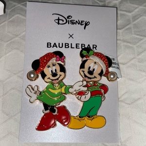 Disney Parks BAUBLEBAR Mickey and Minnie Holiday Eartings